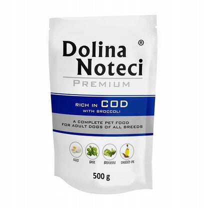 Dolina Noteci Mokra karma dla psa bezzbożowa 10 x 500 g w saszetkach – mix smaków
