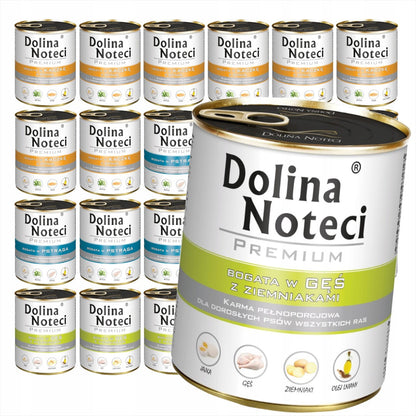 Dolina Noteci Premium mokra karma dla psa 24 x 800 g – mix 3 smaków w puszkach