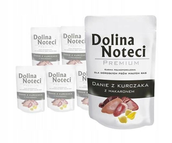 Dolina Noteci Premium mokra karma dla psa z kurczakiem i makaronem 10 x 100 g – małe rasy