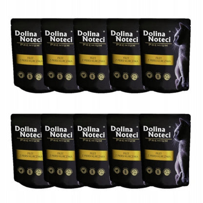 Dolina Noteci Premium mokra karma dla kota filet z kurczaka 10x85 g – bezzbożowa