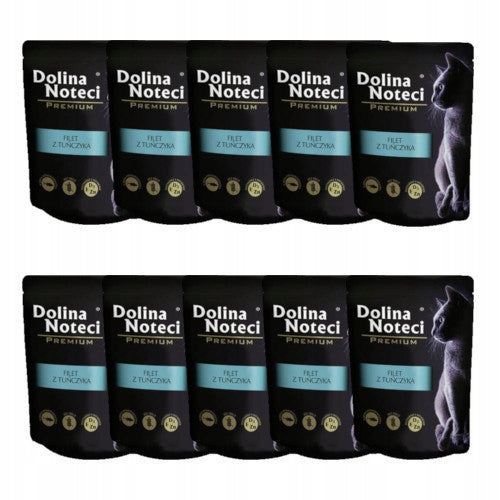 Dolina Noteci Premium mokra karma dla kota z tuńczykiem, bezzbożowa – 10x85 g