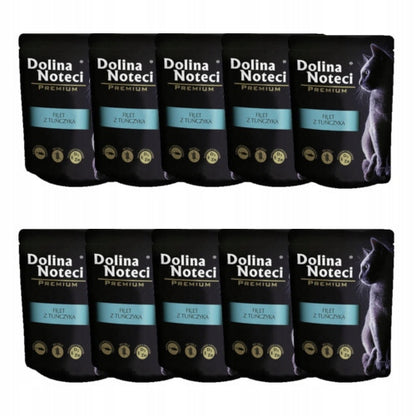 Dolina Noteci Premium mokra karma dla kota z tuńczykiem, bezzbożowa – 10x85 g