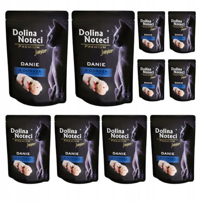 Dolina Noteci Premium mokra karma dla kociąt z dorszem – bezzbożowa, 10 x 85 g