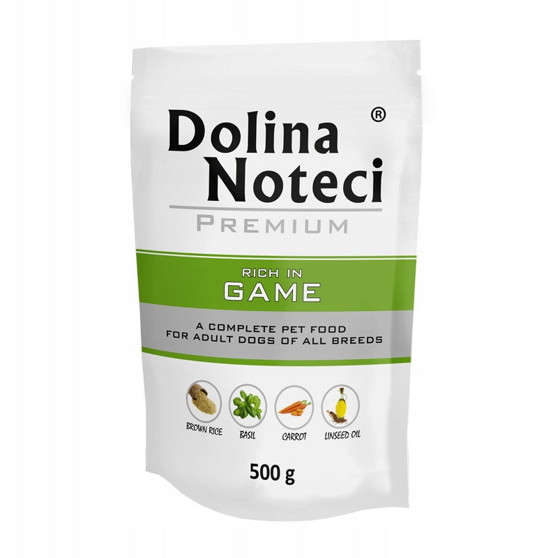 Dolina Noteci Premium mokra karma dla psa 30x500 g – mix 5 smaków, saszetki