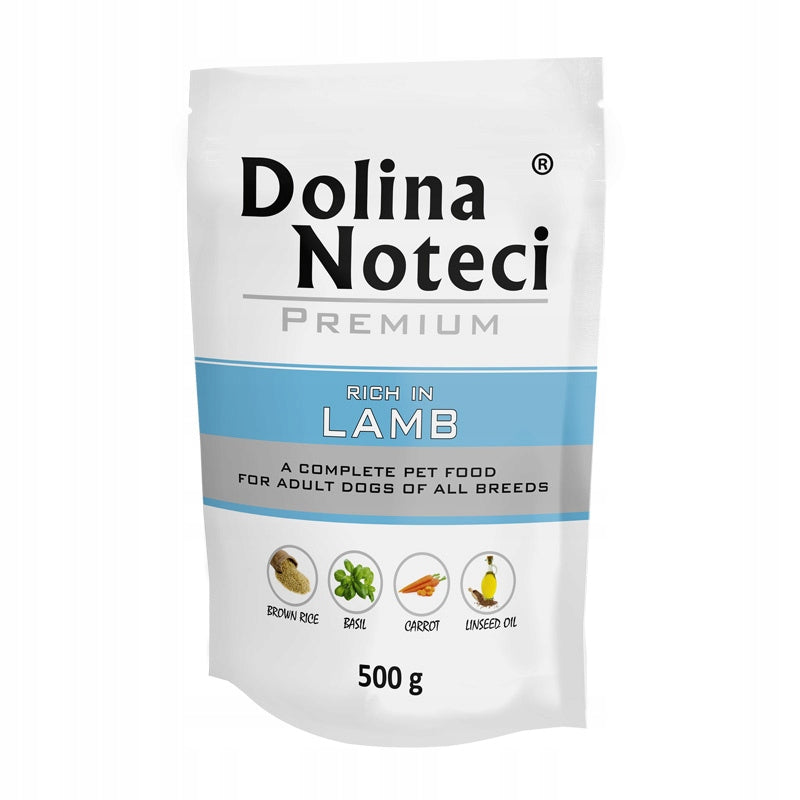 Dolina Noteci Premium mokra karma dla psa 30x500 g – mix 5 smaków, saszetki