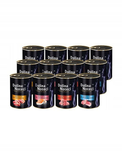 Dolina Noteci Premium mokra karma dla kota 12 x 400 g bezzbożowa – mix smaków
