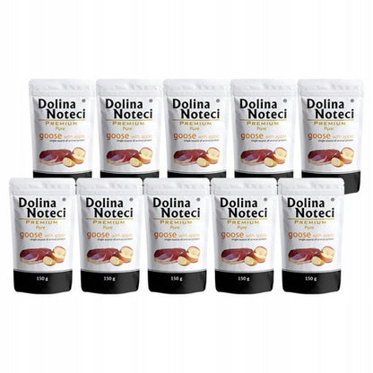 Dolina Noteci Premium Pure mokra karma dla psa alergika z gęsią 10 x 150 g – saszetki