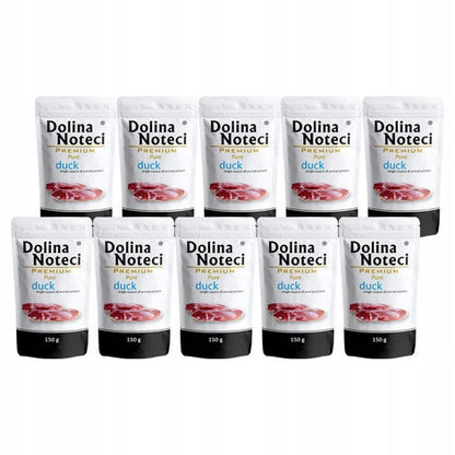 Dolina Noteci Premium Pure mokra karma dla psa alergika z kaczką 10 x 150 g – saszetki