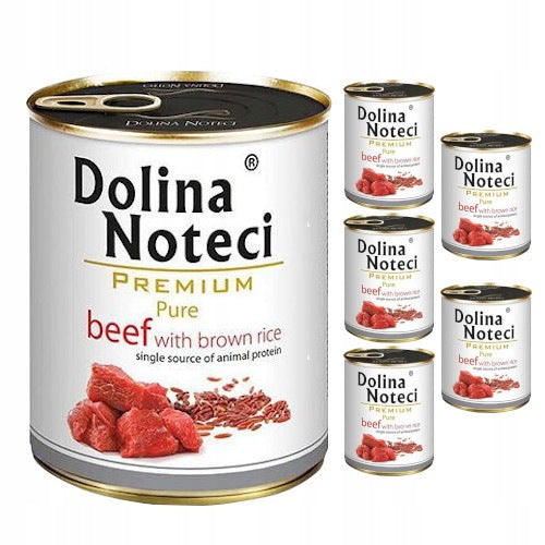 Dolina Noteci Premium Pure mokra karma dla psa alergika z wołowiną – 6 x 800 g