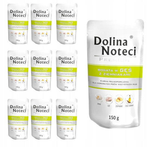 Dolina Noteci Premium mokra karma dla psa z gęsią i ziemniakami – saszetki 10 x 150 g