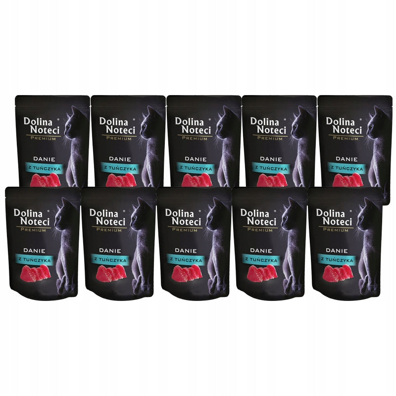 Dolina Noteci Premium mokra karma dla kota z tuńczykiem 10 x 85 g – bezzbożowa, saszetki