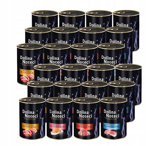 Dolina Noteci Premium mokra karma dla kota 24x400 g – bezzbożowa, puszki, mix smaków