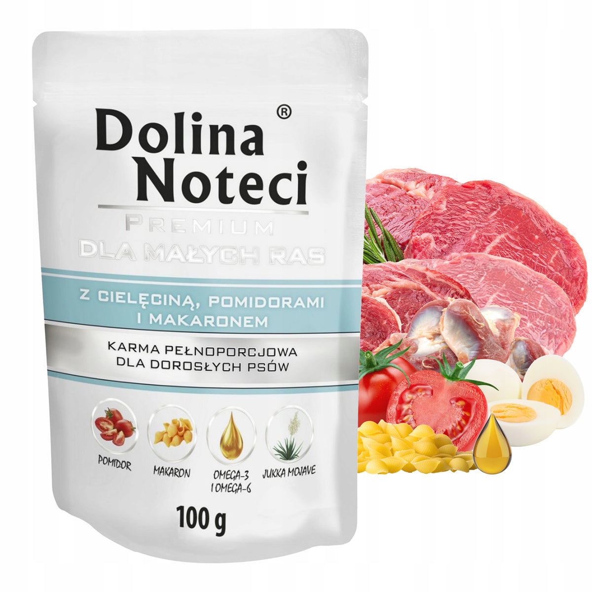 Dolina Noteci Premium karma mokra dla psa małych ras 10 x 100 g – bezzbożowa, mix smaków