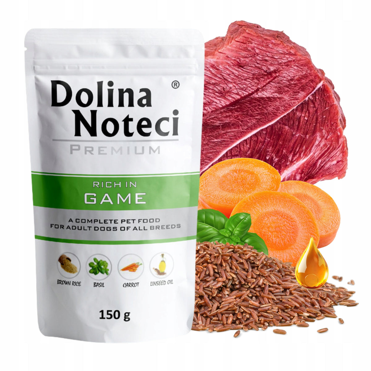 Dolina Noteci mokra karma dla psa w saszetkach 30 x 150 g – mix smaków, bezglutenowa