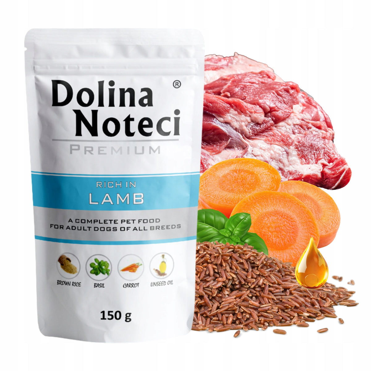 Dolina Noteci mokra karma dla psa w saszetkach 30 x 150 g – mix smaków, bezglutenowa