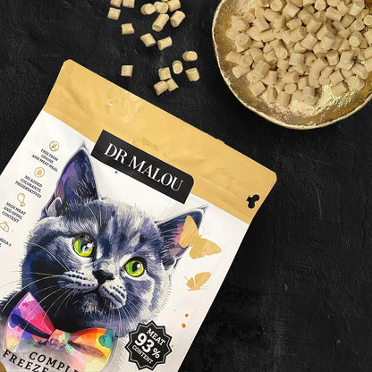 DrMalou Kitten karma liofilizowana dla kociąt 500 g – kurczak z kozim mlekiem, bezzbożowa