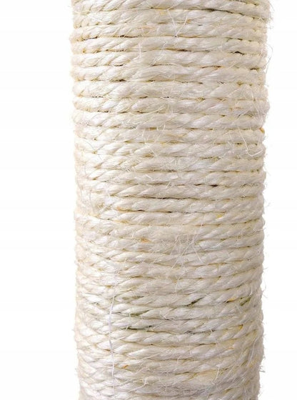 Drapak dla kota wysoki 170 cm z 2 domkami, 3 platformami i drabinkami – szary