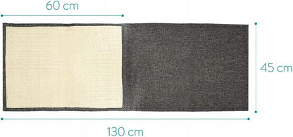 Navaris mata do drapania dla kota 60 x 45 cm z sizalu, ochrona sofy, 2 szt. – ciemnoszara