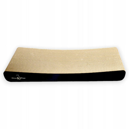 SIGMA Drapak kartonowy dla kota z legowiskiem 58 x 24 cm, dwustronny, tektura falista – czarny