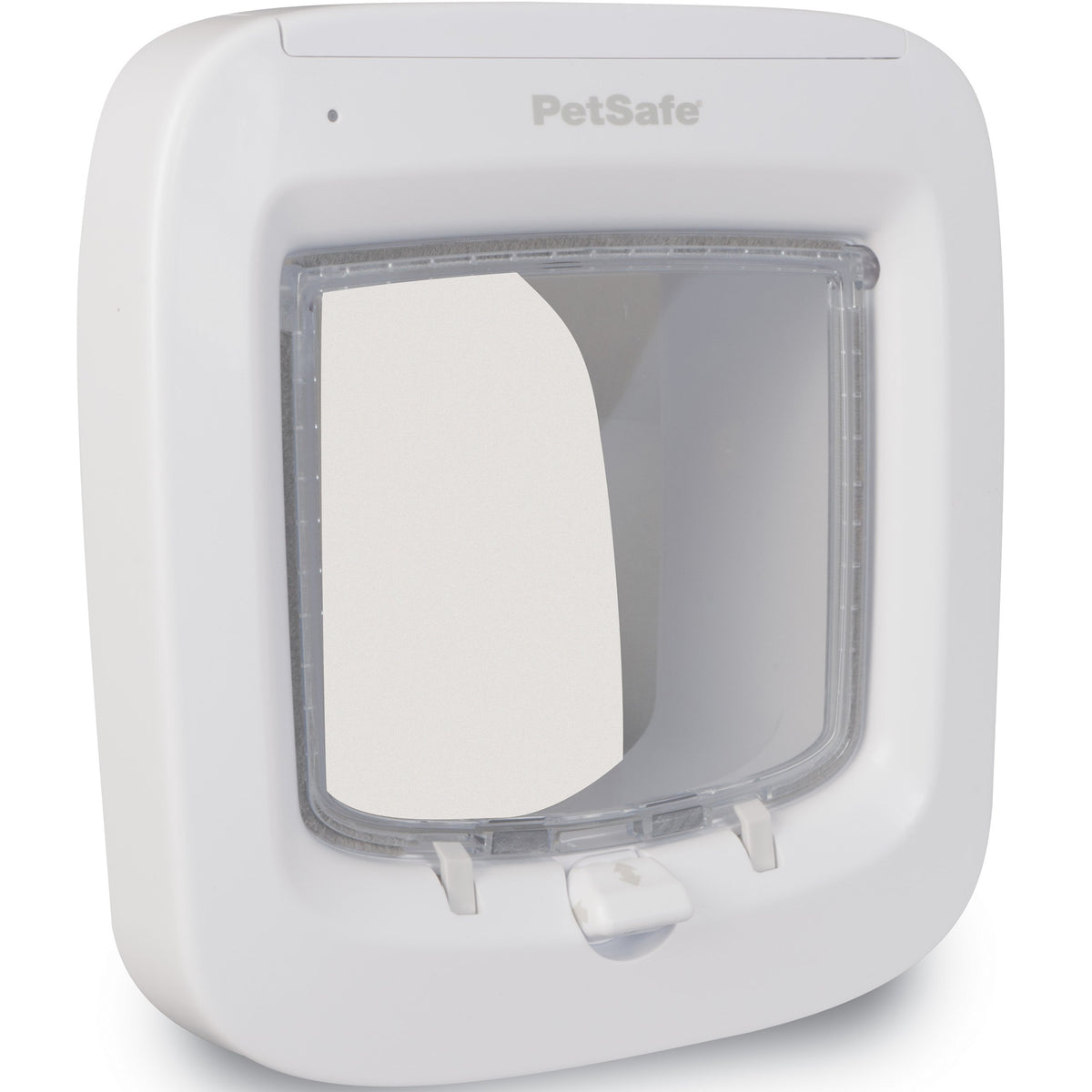 PetSafe Drzwiczki dla kota z czytnikiem mikrochipów, 4 tryby blokady, 22 x 23,9 cm – białe