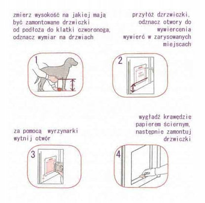 PetSafe Staywell 715 drzwiczki wahadłowe dla kota do 7 kg i małego psa – białe