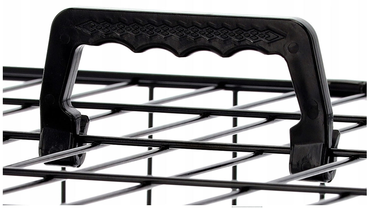 Klatka dla psa metalowa 91x60x66 cm składana, z dwoma wejściami i tacą – rozmiar XXL