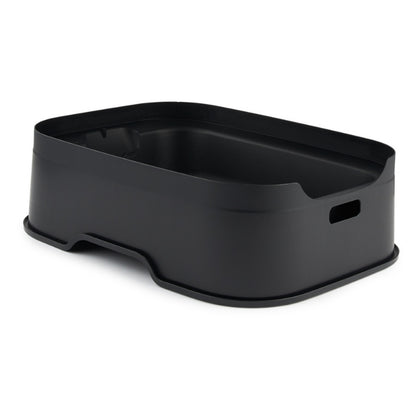 Pet Nova Kuweta dla kota otwarta 48 x 37 x 15 cm z wysokim rantem i łopatką – czarna