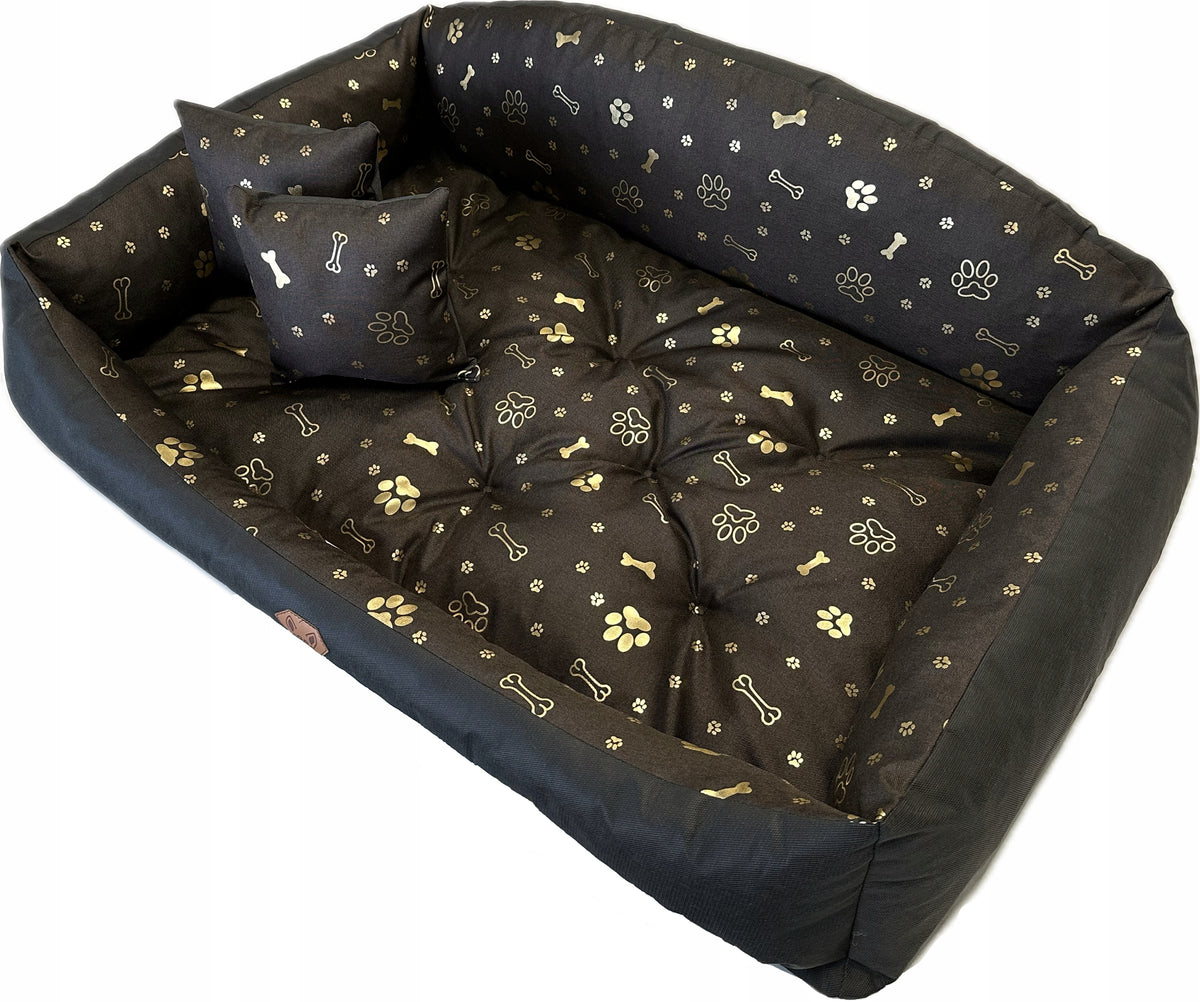 Dogs4life Shell legowisko dla dużego psa 115 x 95 cm, wodoodporne, pianka PUR – brązowe