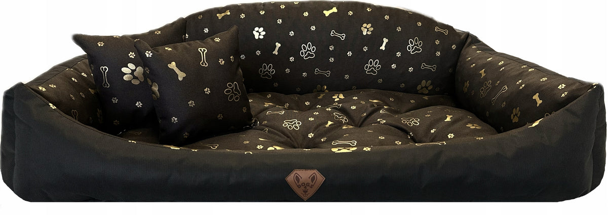 Dogs4life Shell legowisko dla dużego psa 115 x 95 cm, wodoodporne, pianka PUR – brązowe