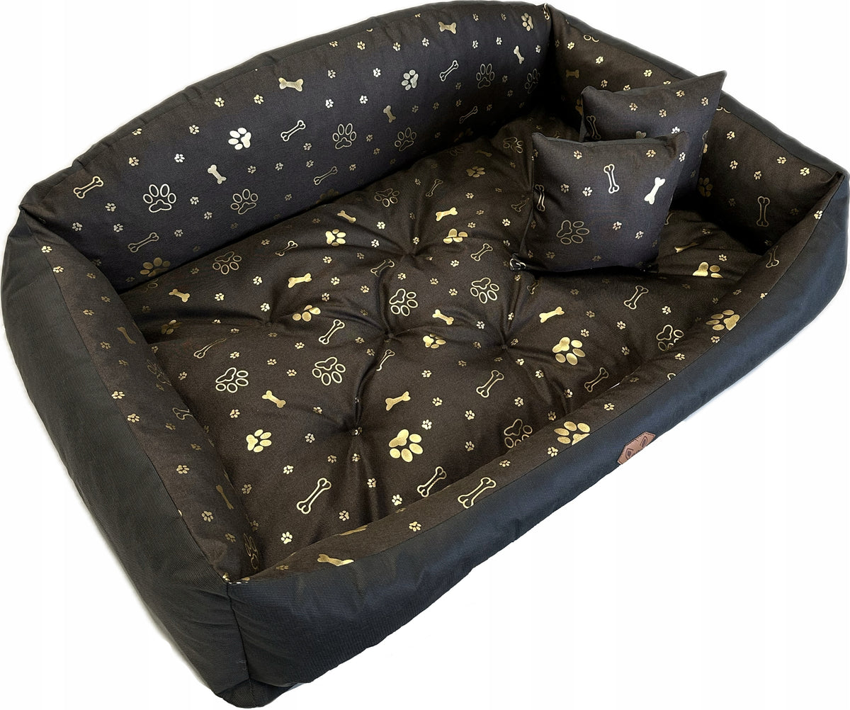 Dogs4life Shell legowisko dla dużego psa 115 x 95 cm, wodoodporne, pianka PUR – brązowe