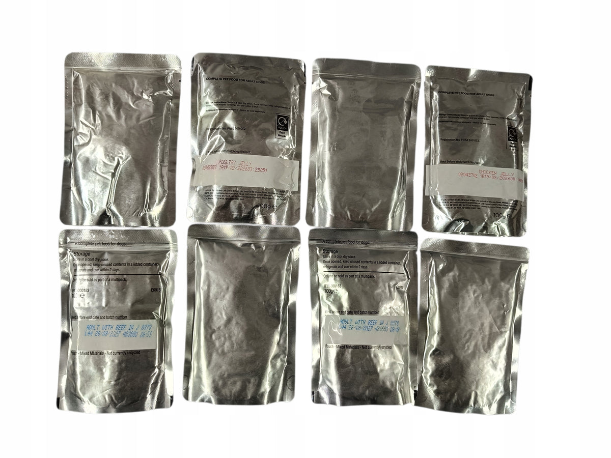 Mokra karma dla psa w saszetkach 50 szt. x 100 g – mix marek i smaków, pakiet 5 kg