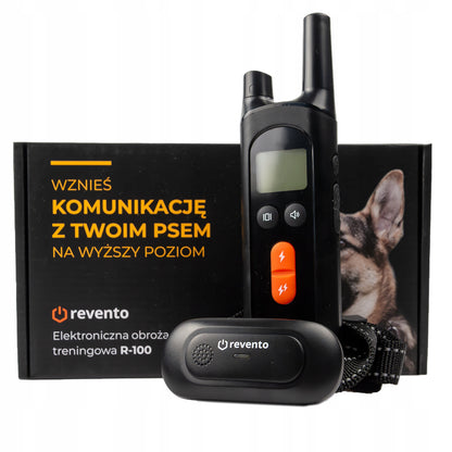 Revento R-100 obroża treningowa elektryczna dla psa z pilotem, zasięg 500 m – XL/XXL