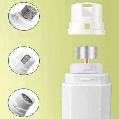 Elektryczny szlifierka do pazurów dla psa i kota, cicha, 2 prędkości, USB – kość słoniowa