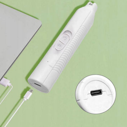 Elektryczny szlifierka do pazurów dla psa i kota, cicha, 2 prędkości, USB – kość słoniowa