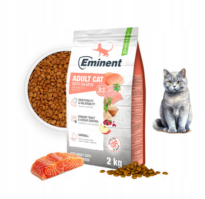 Eminent Cat Adult Salmon sucha karma dla kota dorosłego 2 kg, bezglutenowa – łosoś