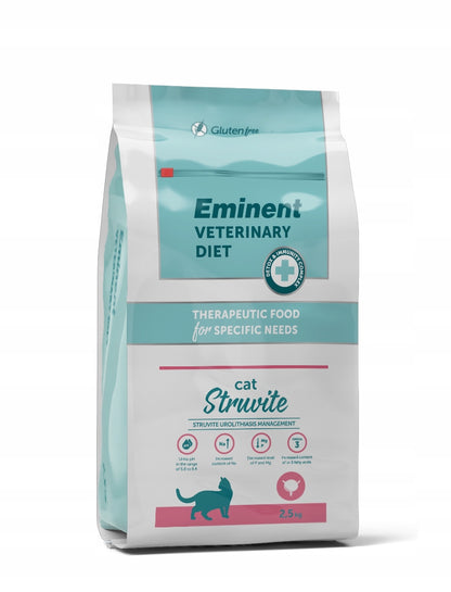 Eminent Vet Diet Cat Struvite karma weterynaryjna dla kota na struwity 2,5 kg – wieprzowina