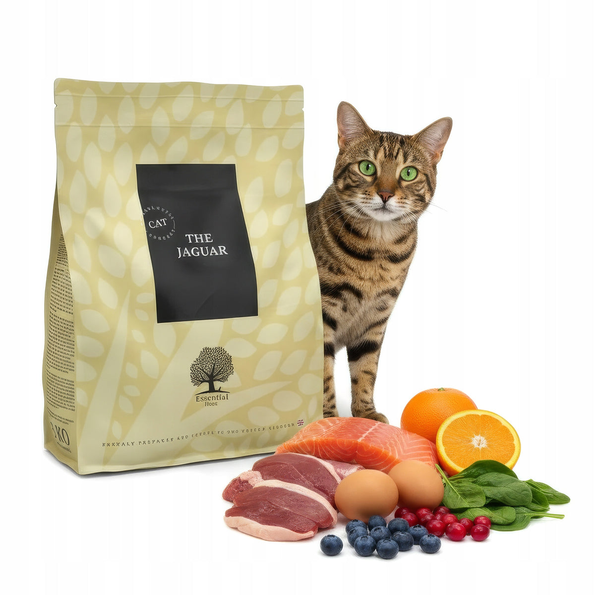Essential Foods The Jaguar sucha karma dla kota bez zbóż 3 kg – 80% mięsa, dla kociąt i dorosłych