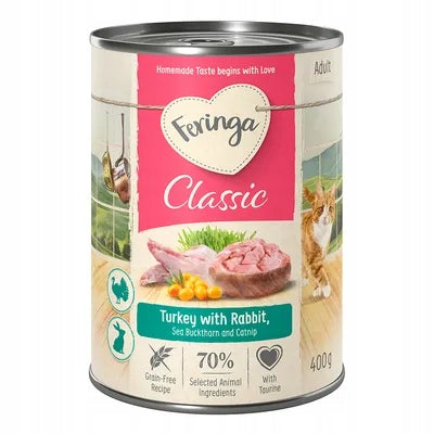 Feringa mokra karma dla kota bezzbożowa 6 x 400 g w puszkach – mix smaków