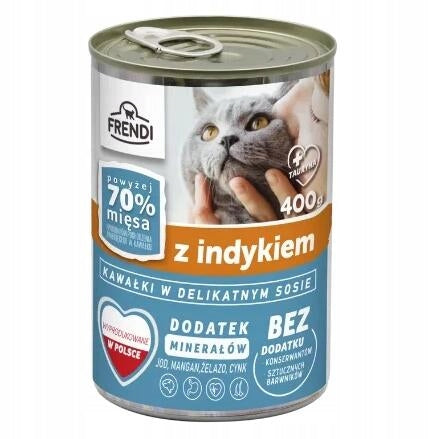Frendi Mokra karma dla kota w sosie 36 x 400 g – puszki dla dorosłych kotów, mix smaków