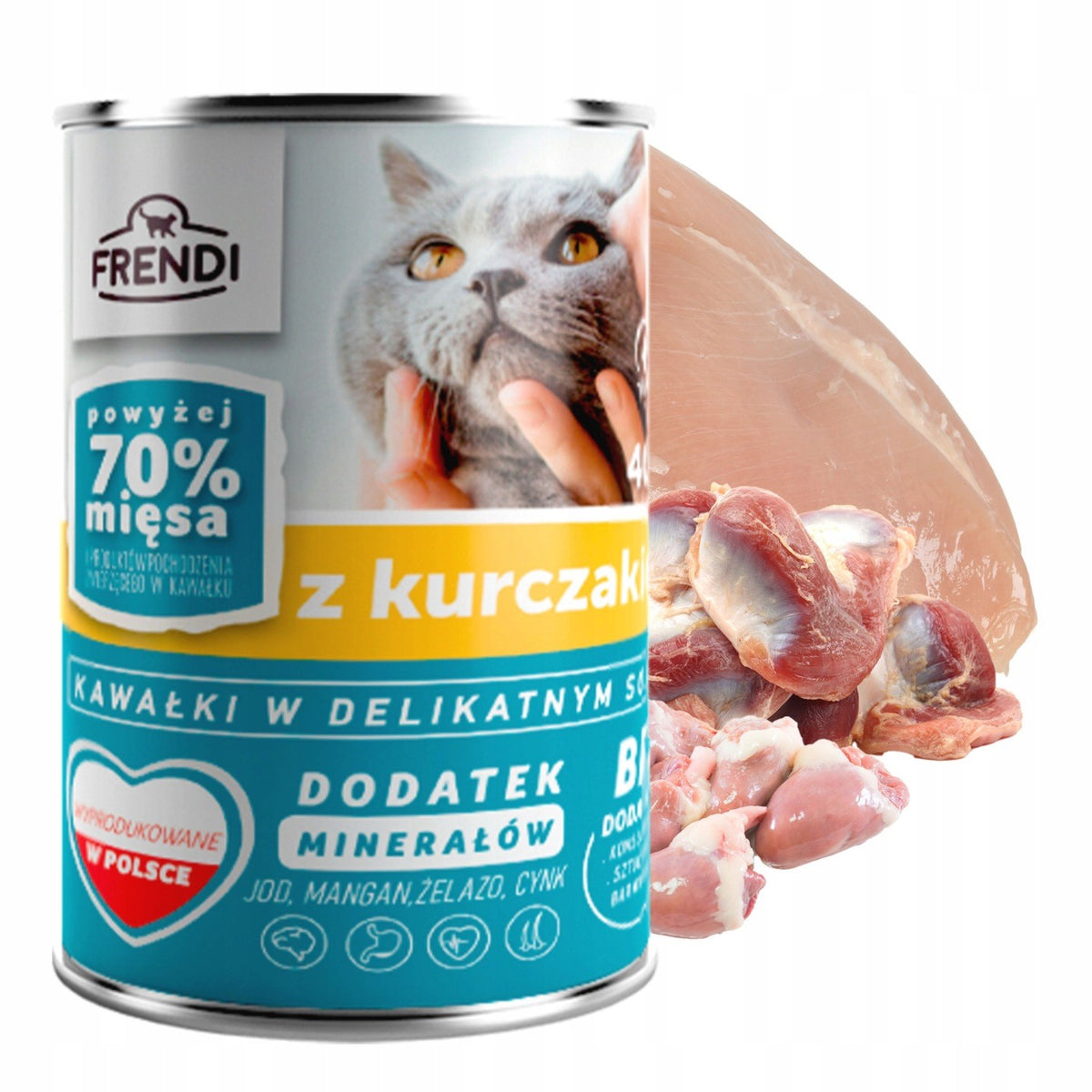 Frendi karma mokra dla kota 12 x 400 g – puszki w sosie dla dorosłych kotów, mix smaków