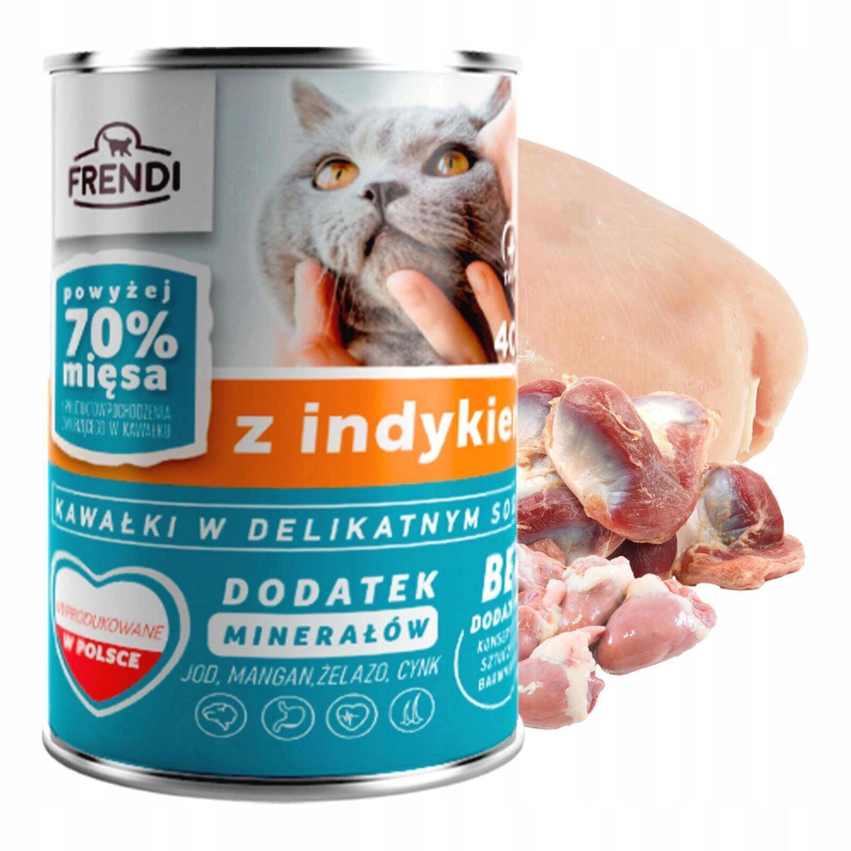 Frendi mokra karma dla kota w puszce 24 x 400 g dla dorosłych kotów – mix smaków