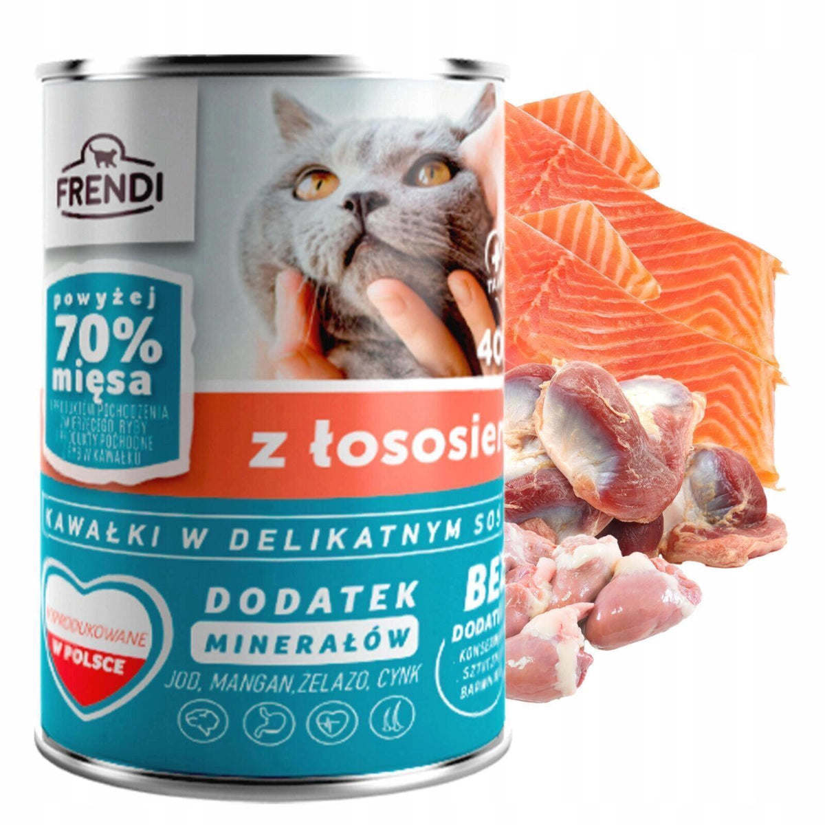 Frendi mokra karma dla kota w puszce 24 x 400 g dla dorosłych kotów – mix smaków
