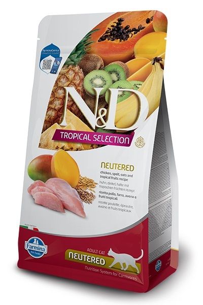 Farmina N&D Tropical Selection karma sucha dla kota sterylizowanego 5 kg – kurczak