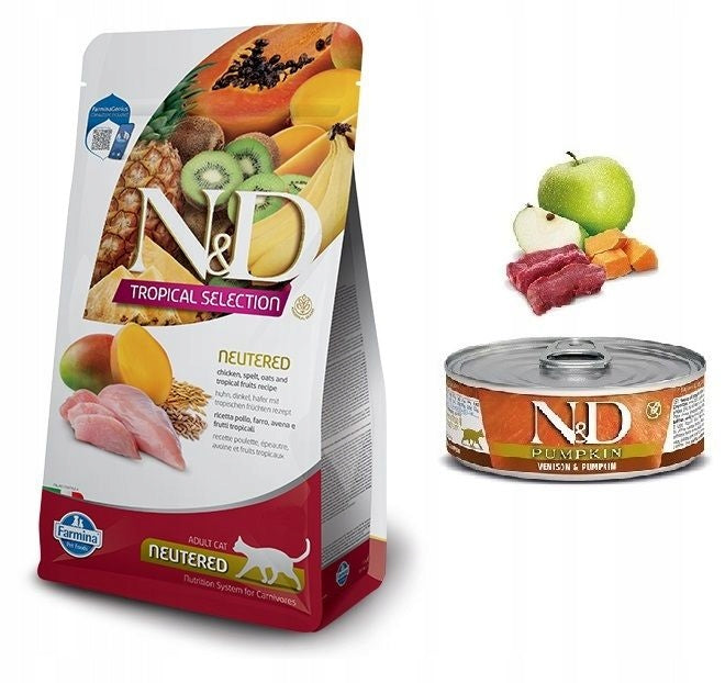 Farmina N&D Tropical Selection karma sucha dla kota sterylizowanego 5 kg – kurczak