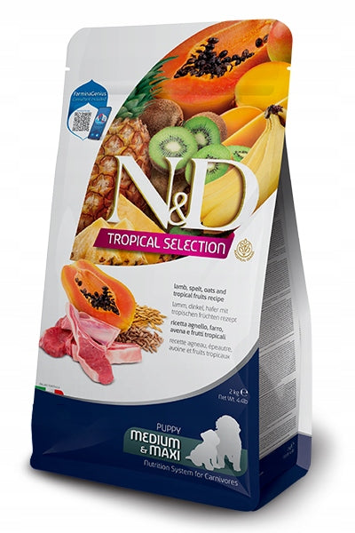 Farmina N&D Tropical Selection karma dla szczeniąt ras dużych 2 kg – jagnięcina