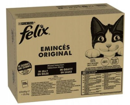 Felix Fantastic mokra karma dla kota w galaretce 120 x 85 g – mix smaków, 10,2 kg