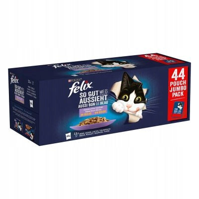 Felix Fantastic mokra karma dla kota w galarecie 120 x 85 g – mix smaków, bezzbożowa