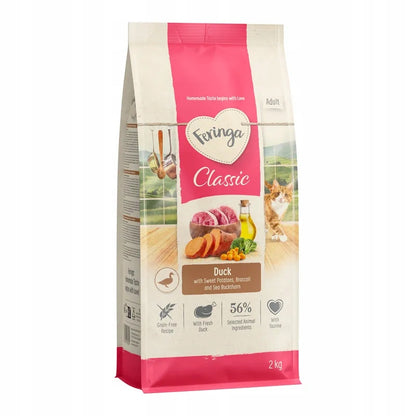 Feringa Adult Classic sucha karma dla kota z kaczką 2 kg – bezzbożowa, dla dorosłych