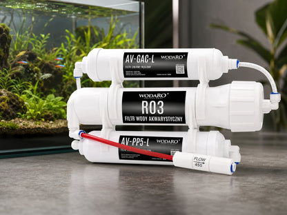 wodaRO Filtr odwróconej osmozy do akwarium RO3 75 GPD – 3-stopniowy, do 280 l/dobę