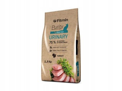 Fitmin Purity Urinary sucha karma dla kota 1,5 kg – bezzbożowa, na układ moczowy, indyk